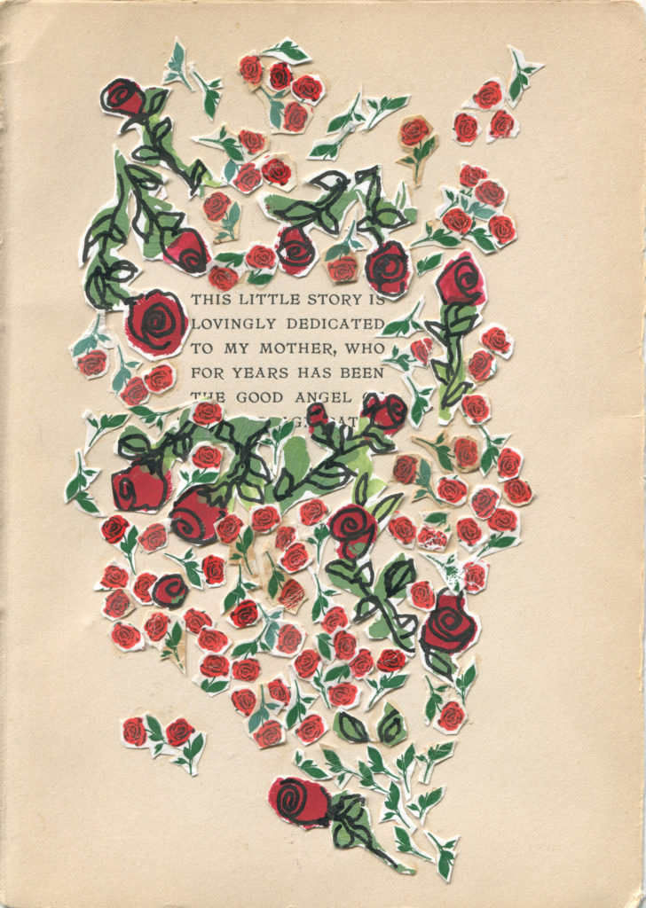 Collage by Ina Archer, red roses and text