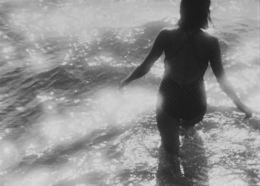 Still from a film by Jean Sousa, woman in sea water