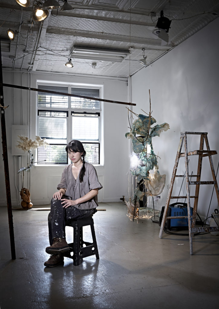 Yasue Maetake in her studio