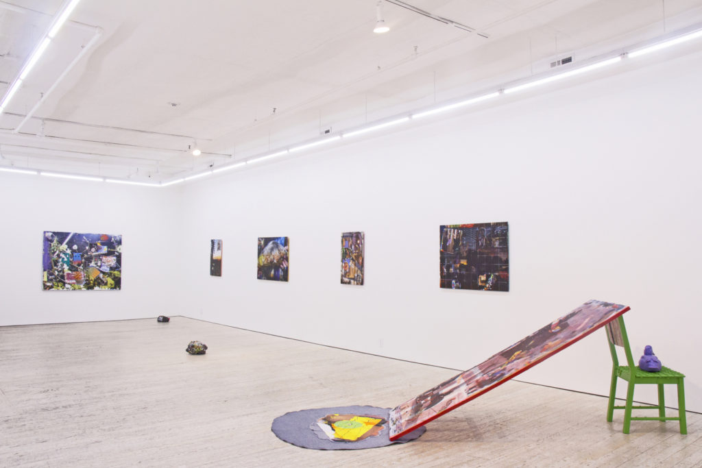 Installation view of Zach Nader's exhibition "You are a light machine"
