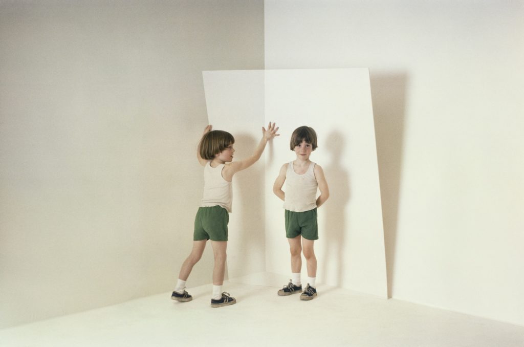 Photograph by Anita Thacher boy and his own replica